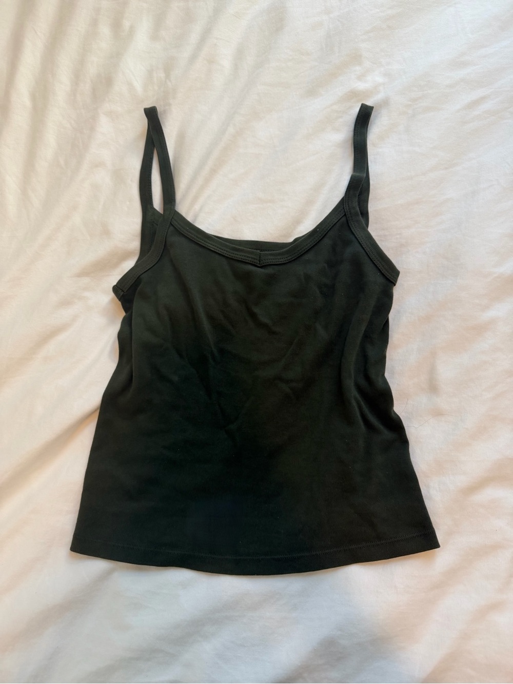 brandy melville forest green cami tank top os